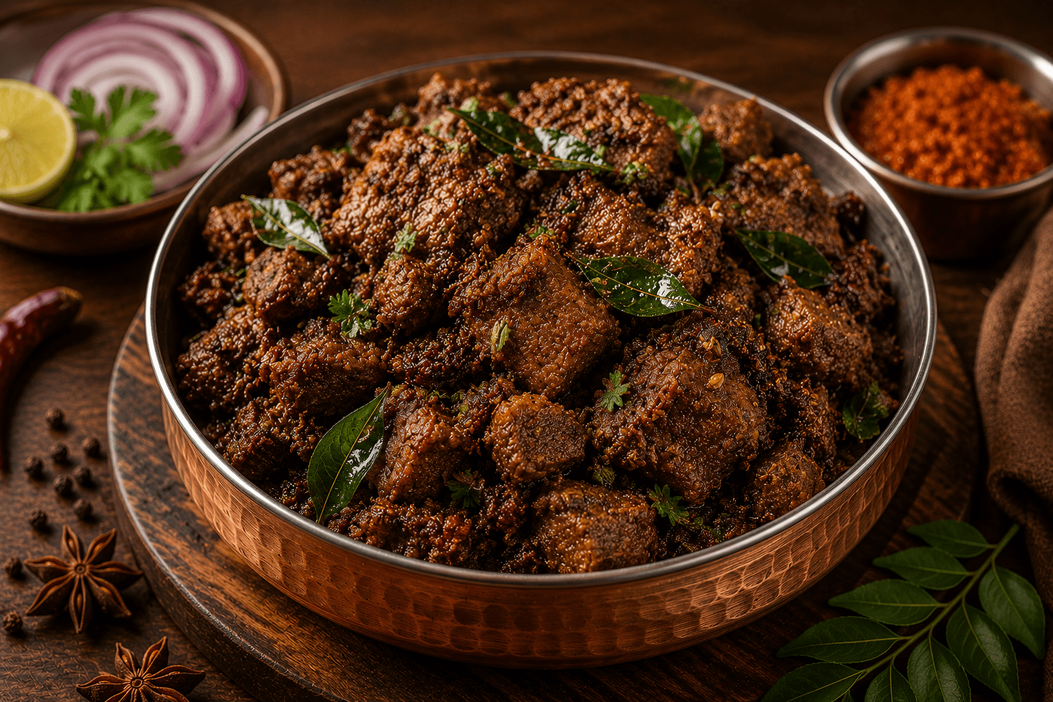 Mutton Sukka Boneless